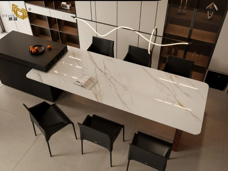 Polished Glossy Quartz kitchne tables Polished Glossy Quartz kitchne tables