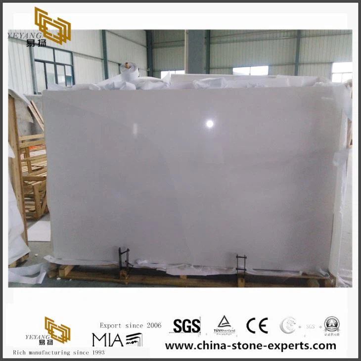 Snow White Artificial Stone Marble Slab 