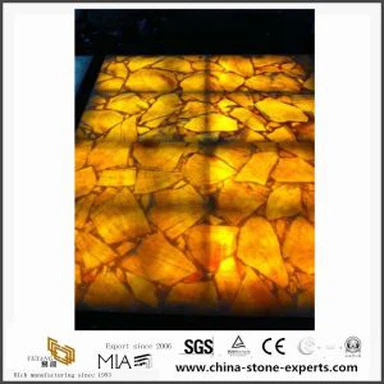 Жълти ОНИКС мрамор мозайка продукти за плочки дизайн от мозайка марки фабрика