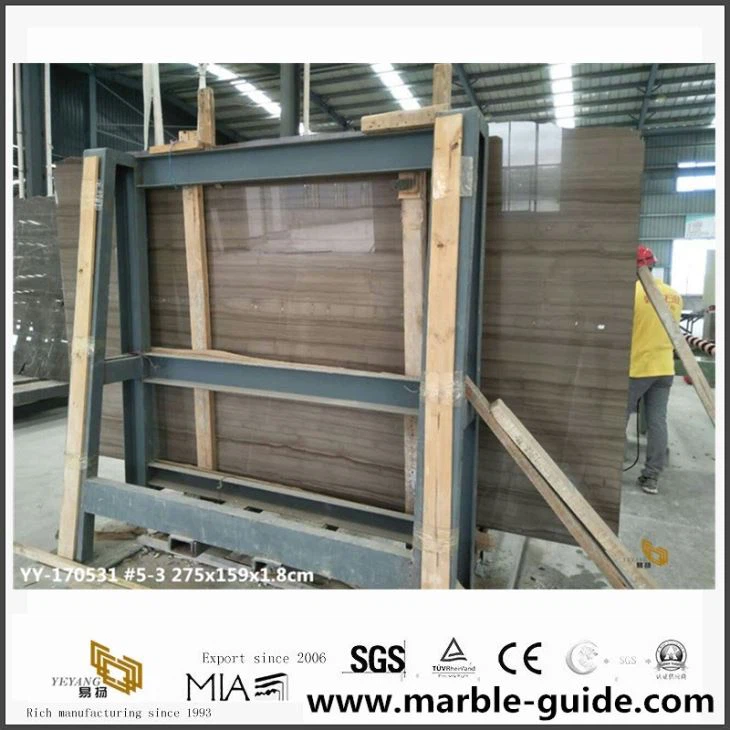 China Athens Grey Wood Marble Slabs In Stock For Sale With Cheap Price