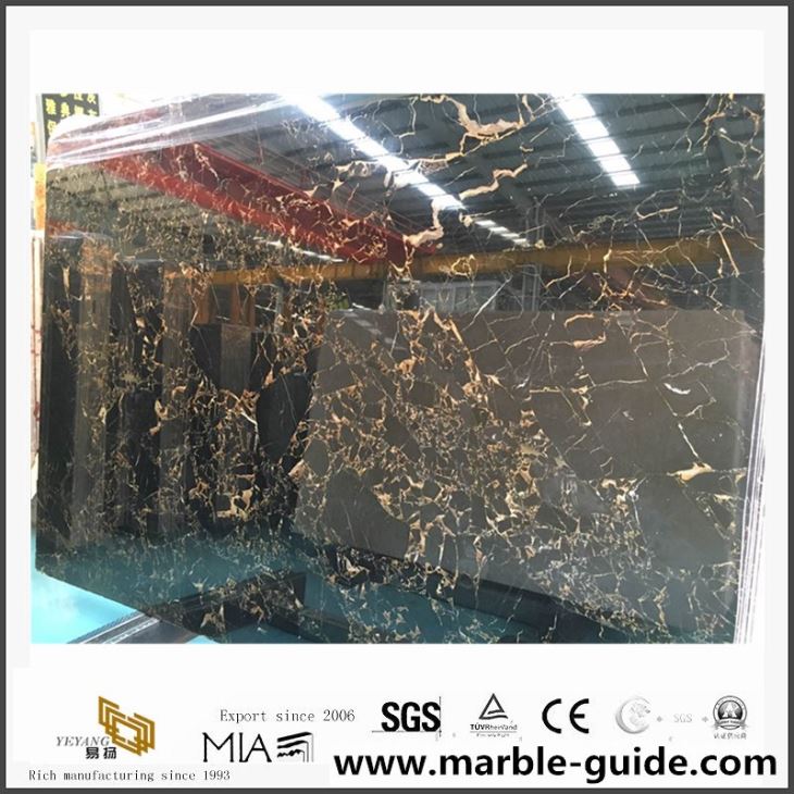 China Portoro Gold Marble Slabs с фабрична цена