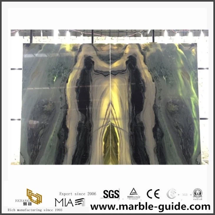 Green Marble/China Ink Painting Polished Bathroom Floor Wall Cladding Tile