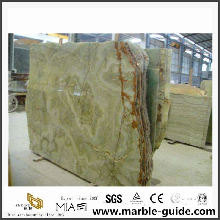 Natural Stone Luxury Onyx Green Marble New Popular Green Marble Slab