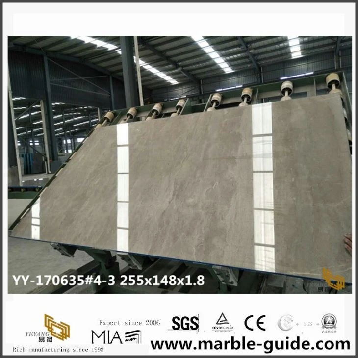 China Caesar Grey Marble Slabs In Stock For Sale With Newly Cut
