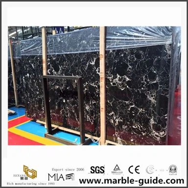 Китай евтини черни ледени цветни мраморни плочи за фона на банята стена и подови плочки
