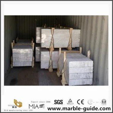 Бял мраморен стълби / стъпка за интериорен етаж