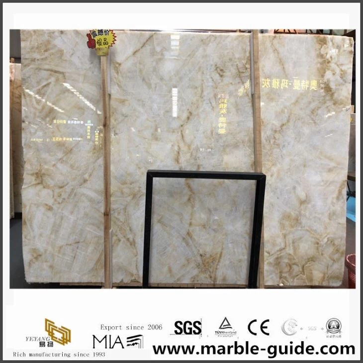 New Translucent Onyx Stone Slabs For Bathroom Projects