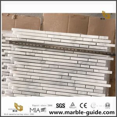 Bianco Carrara Бяла мраморна буркана Мозайка