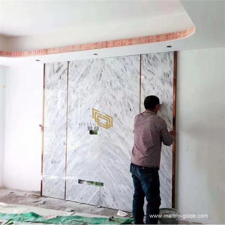 Oriental White Marble Stairs Design